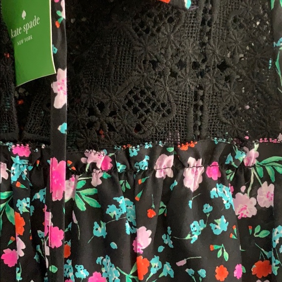 NEW Kate Spade Floral Greenhouse Lace Yoke Shirt - Picture 7 of 11